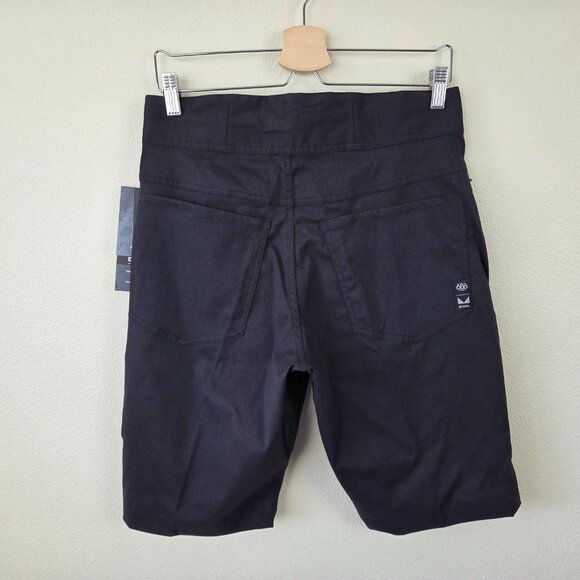 686 Mens Platform Bike Shirts Size 30 Evil Black 12" Inseam Mountain Bike Nylon - Picture 7 of 9